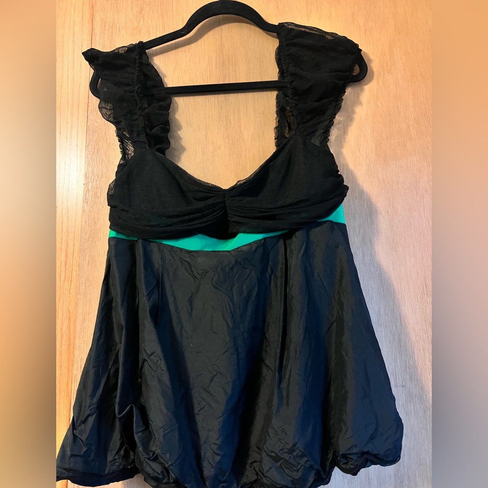 Authentic Marc Jacobs Black and Green Shirt/ Top Size 10 (Large)